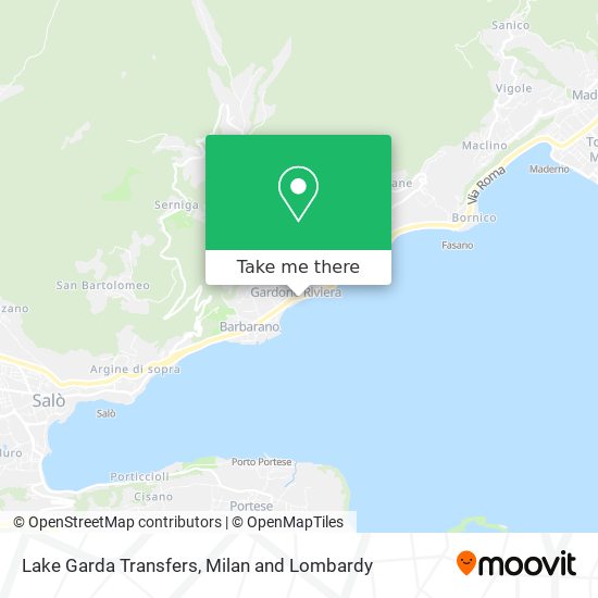 Lake Garda Transfers map