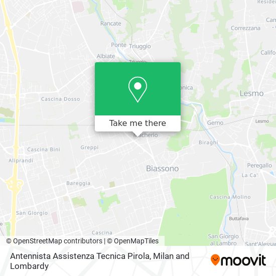 Antennista Assistenza Tecnica Pirola map