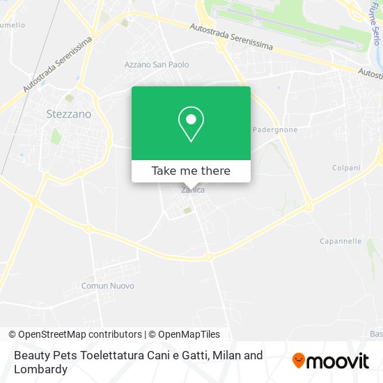 Beauty Pets Toelettatura Cani e Gatti map