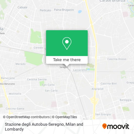 Stazione degli Autobus-Seregno map