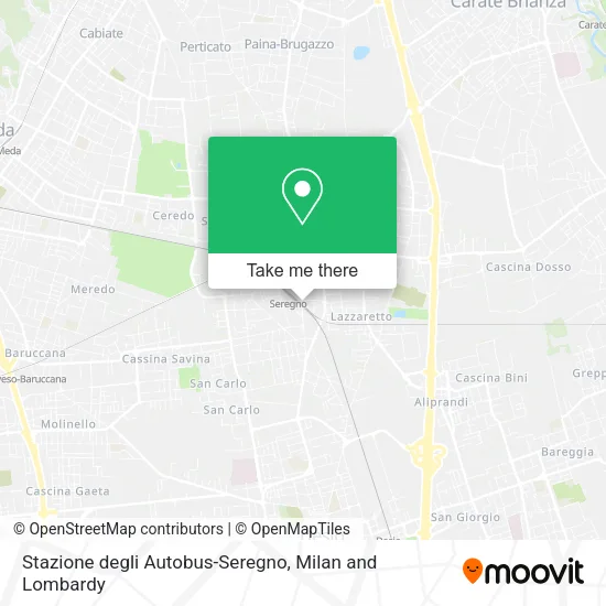 Stazione degli Autobus-Seregno map