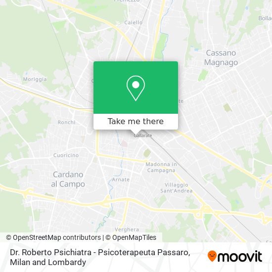 Dr. Roberto Psichiatra - Psicoterapeuta Passaro map