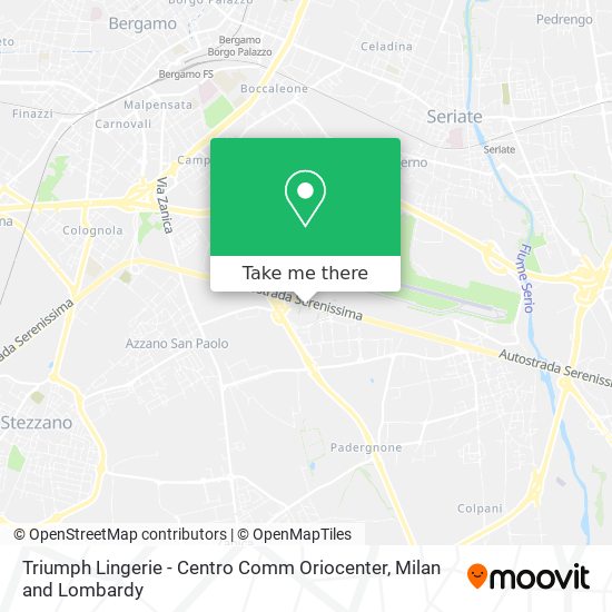 Triumph Lingerie - Centro Comm Oriocenter map