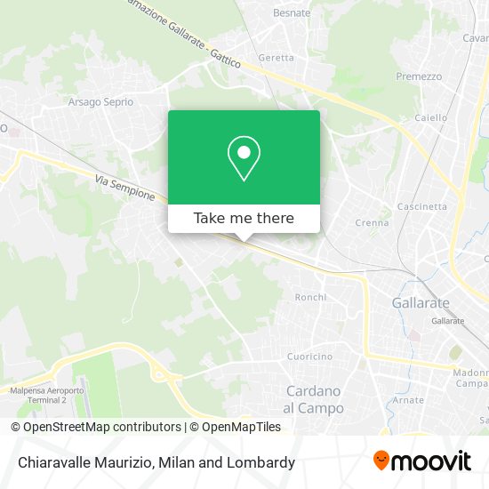 Chiaravalle Maurizio map
