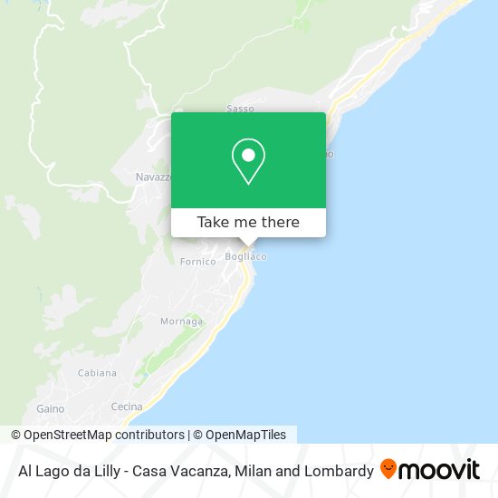 Al Lago da Lilly - Casa Vacanza map