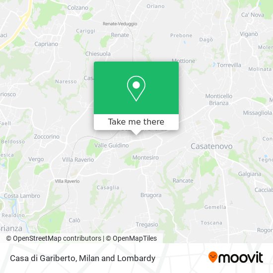 Casa di Gariberto map