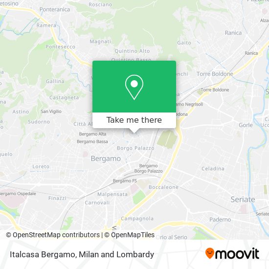 Italcasa Bergamo map