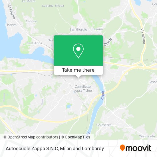 Autoscuole Zappa S.N.C map