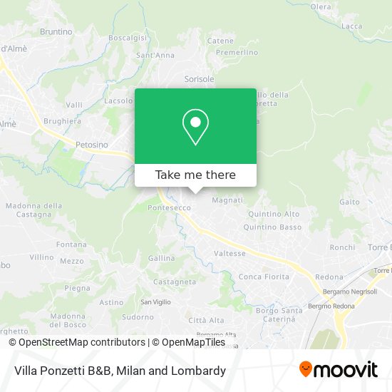 Villa Ponzetti B&B map