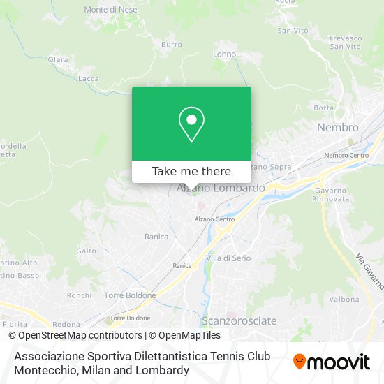 Associazione Sportiva Dilettantistica Tennis Club Montecchio map