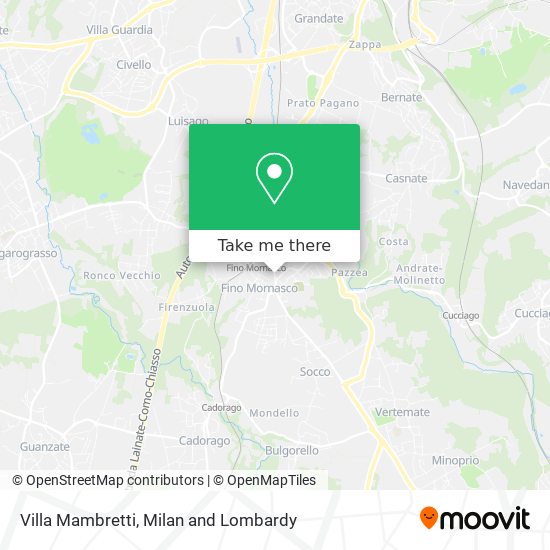 Villa Mambretti map