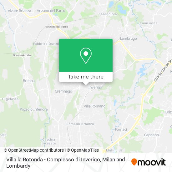 Villa la Rotonda - Complesso di Inverigo map