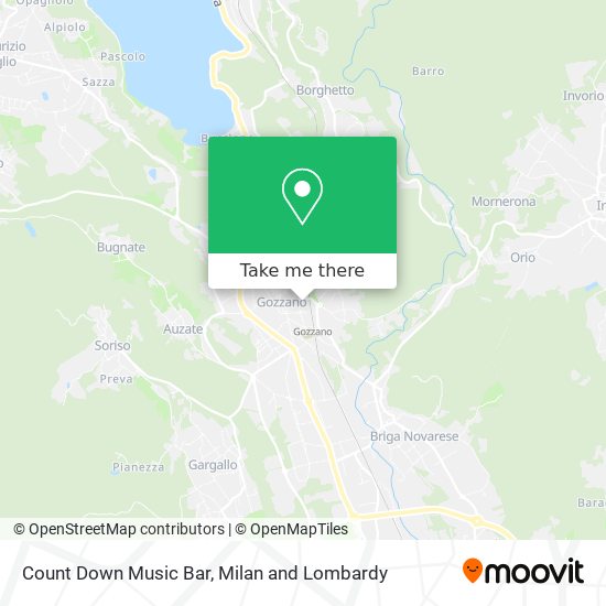 Count Down Music Bar map