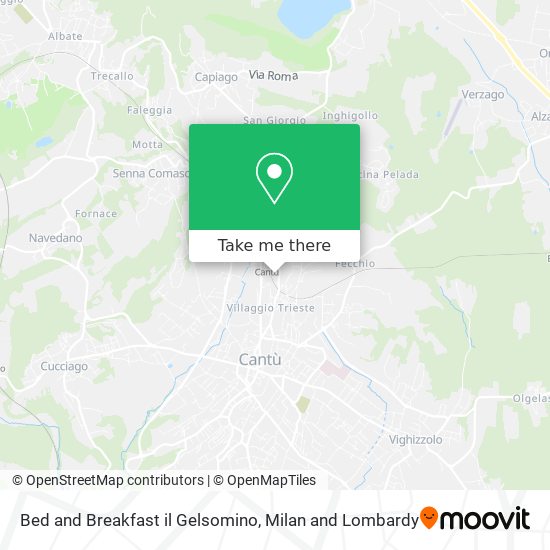 Bed and Breakfast il Gelsomino map