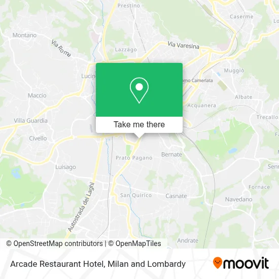 Arcade Restaurant Hotel map
