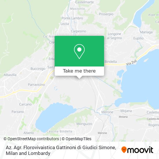 Az. Agr. Florovivaistica Gattinoni di Giudici Simone map