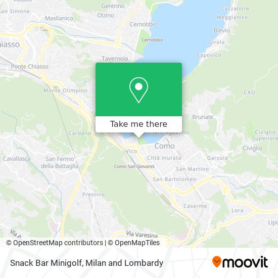 Snack Bar Minigolf map