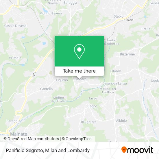 Panificio Segreto map