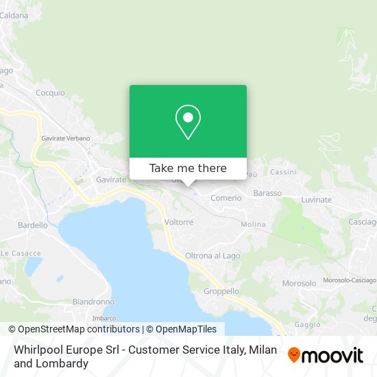 Whirlpool Europe Srl - Customer Service Italy map