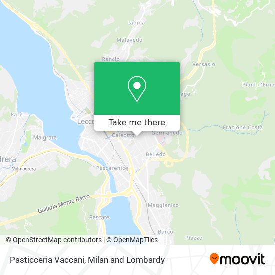 Pasticceria Vaccani map