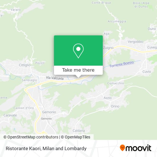 Ristorante Kaori map