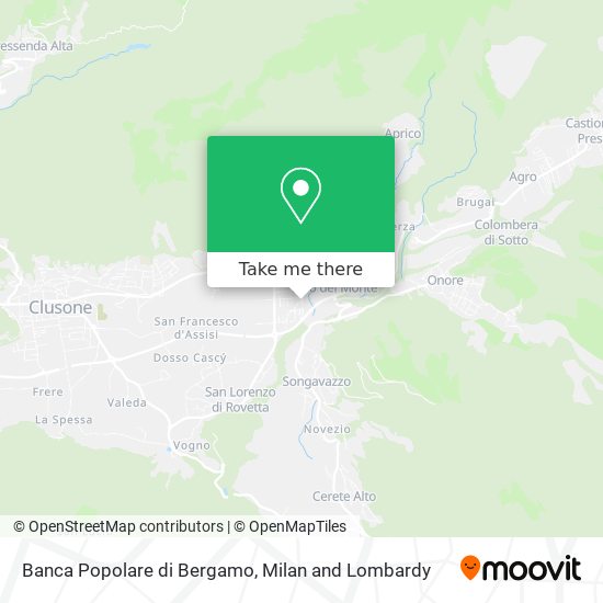 Banca Popolare di Bergamo map