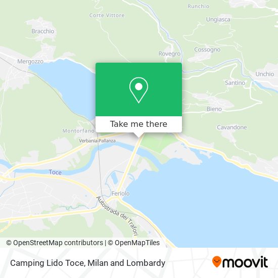 Camping Lido Toce map