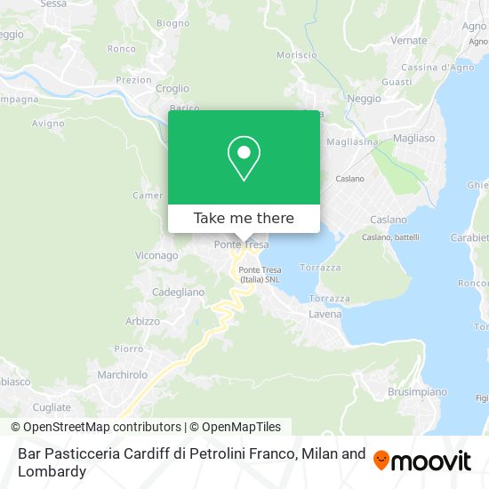 Bar Pasticceria Cardiff di Petrolini Franco map