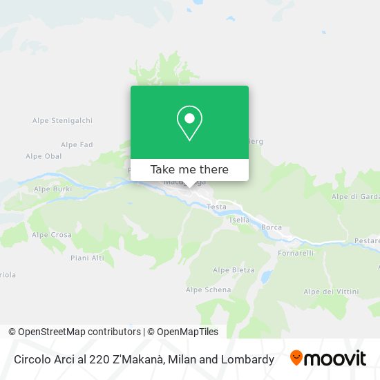 Circolo Arci al 220 Z'Makanà map