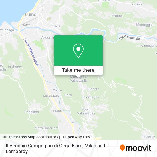 Il Vecchio Campegino di Gega Flora map