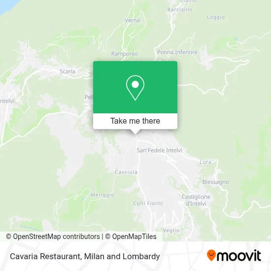 Cavaria Restaurant map