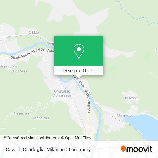 Cava di Candoglia map