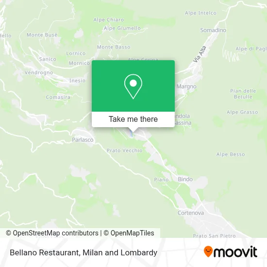 Bellano Restaurant map