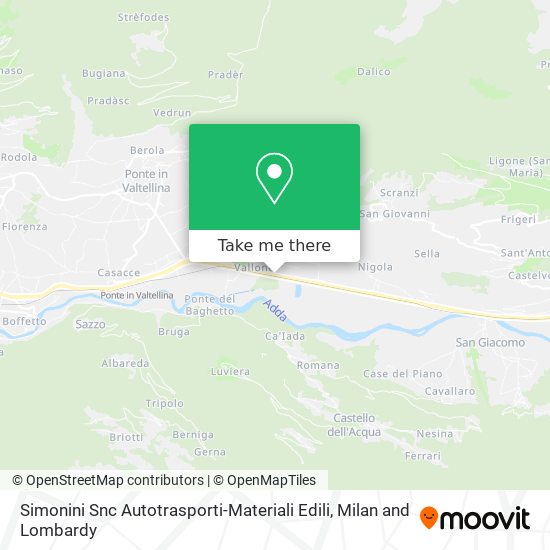 Simonini Snc Autotrasporti-Materiali Edili map