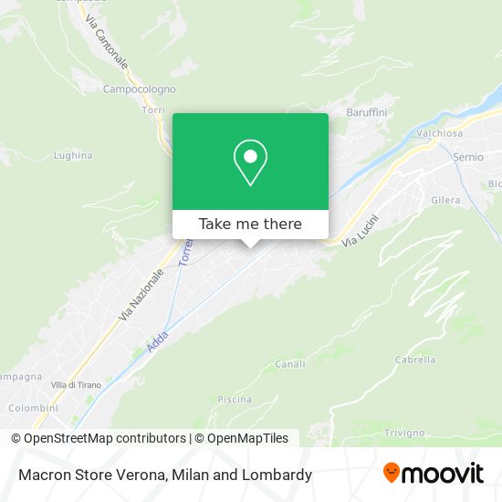Macron Store Verona map