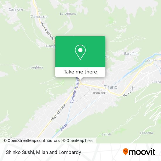 Shinko Sushi map