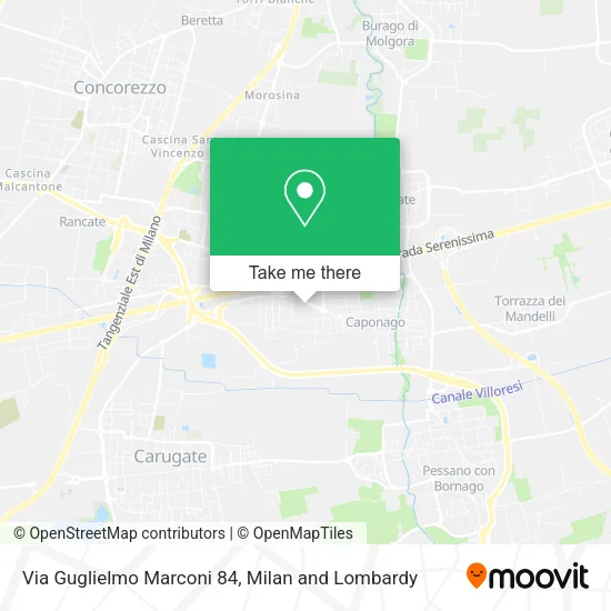 Via Guglielmo Marconi 84 map