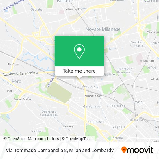Via Tommaso Campanella 8 map