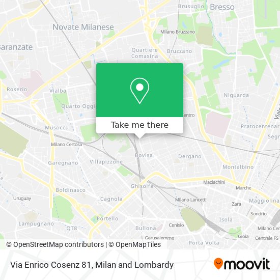 Via Enrico Cosenz 81 map