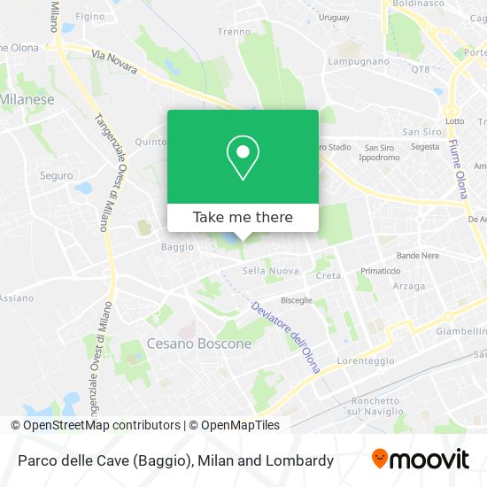 Parco delle Cave (Baggio) map