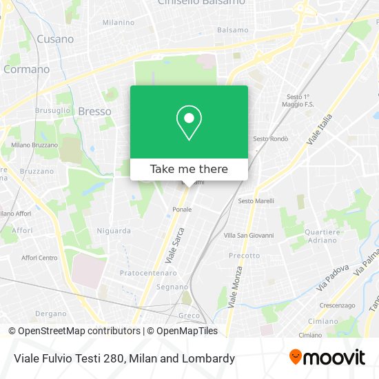 Viale Fulvio Testi 280 map