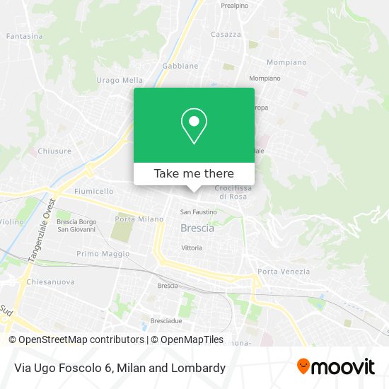 Via Ugo Foscolo 6 map