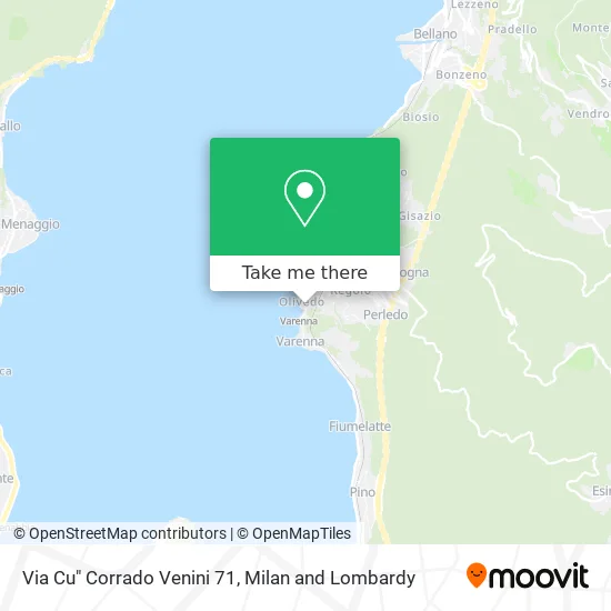Via Cu" Corrado Venini 71 map