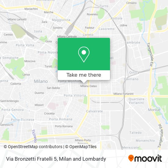 Via Bronzetti Fratelli 5 map