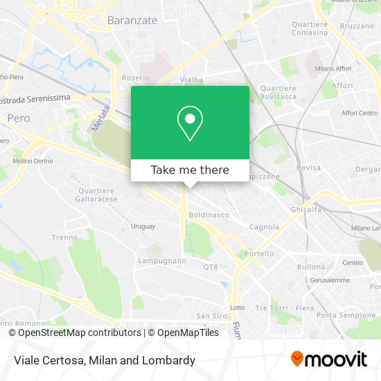 Viale Certosa map