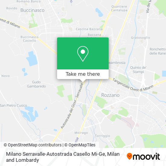 Milano Serravalle-Autostrada Casello Mi-Ge map