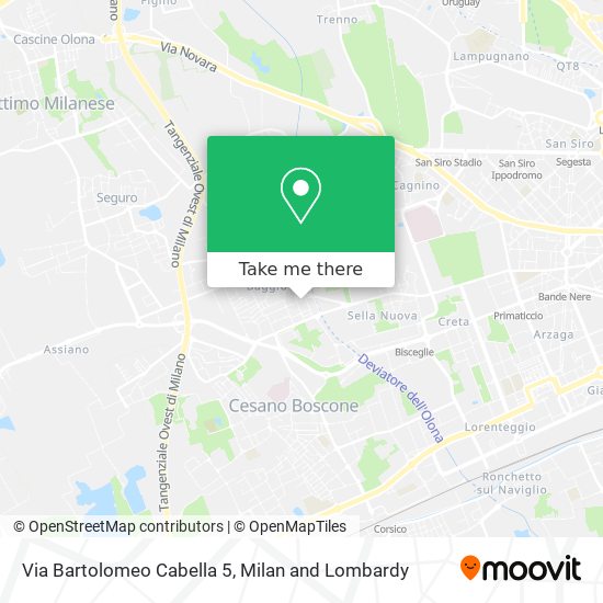 Via Bartolomeo Cabella 5 map