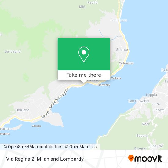 Via Regina  2 map
