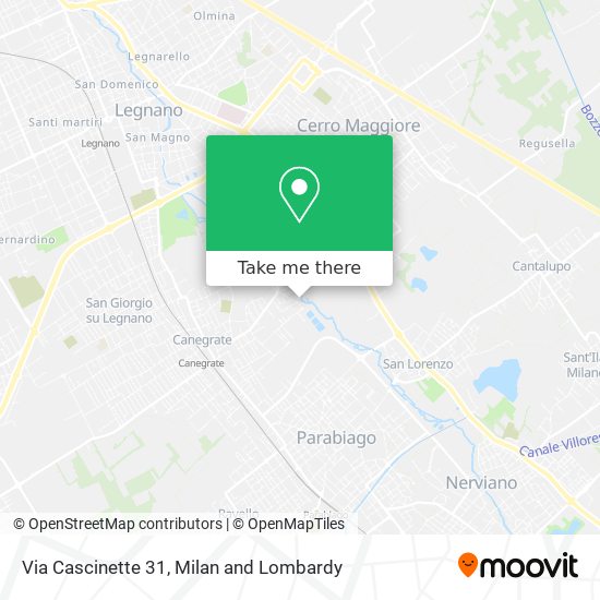 Via Cascinette  31 map