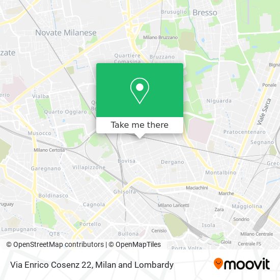 Via Enrico Cosenz 22 map
